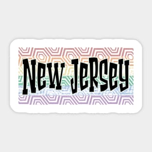 LGBTQ PRIDE USA NEW JERSEY Sticker